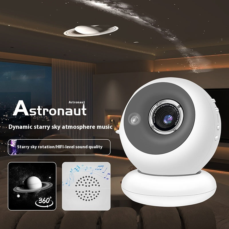 Dynamic Meteor Starry Sky Noise Bluetooth Audio Atmosphere Small Night Lamp