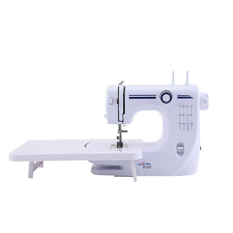 608A Upgraded 12-line Electric Household Mini Double Needle Multi-function Sewing Machine